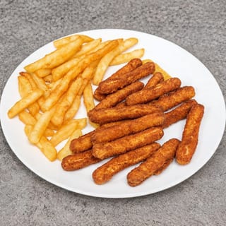 15 pc Chicken Strips with Fries and Can Soda