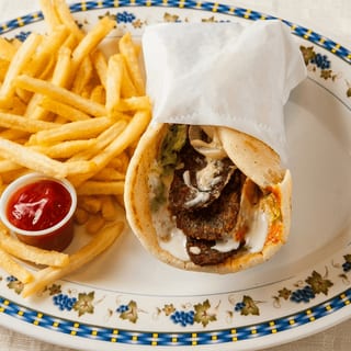 Gyro on Pita Wrap